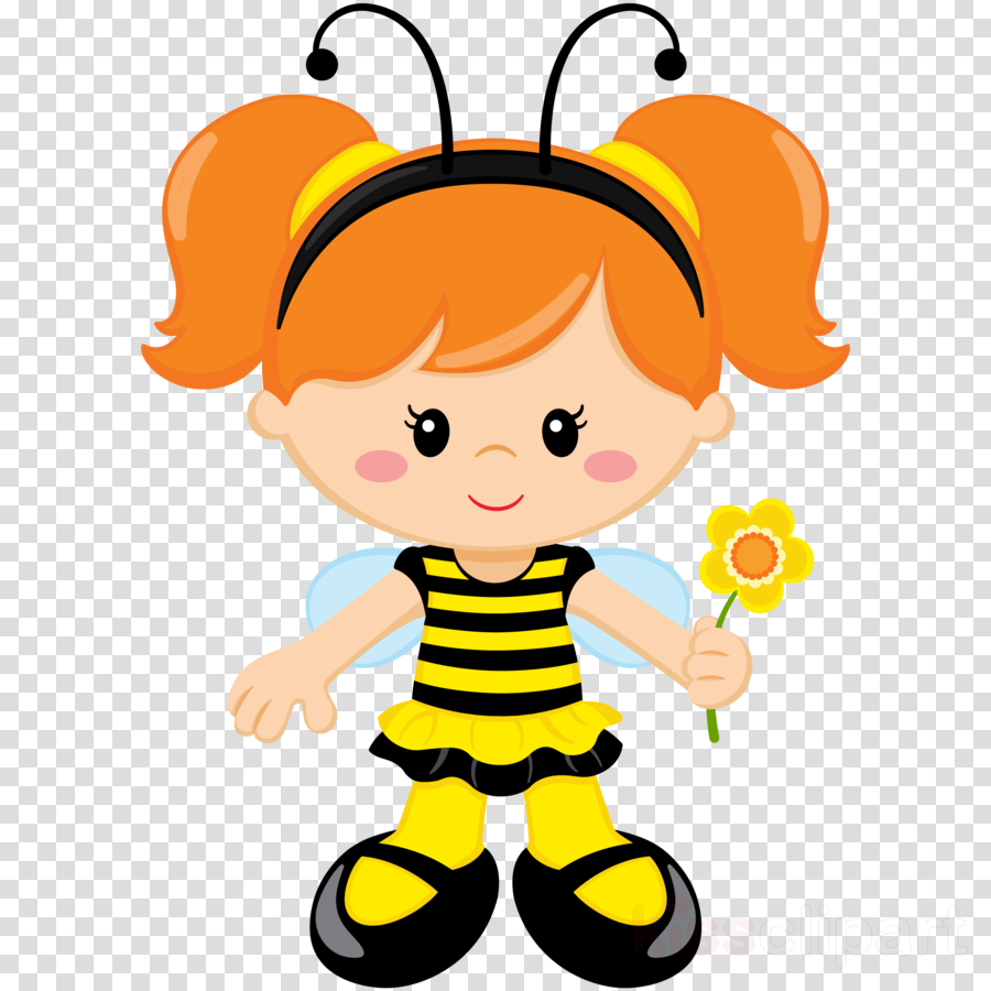 Topo De Bolo Abelhinha Para Imprimir Clipart Cake Tart - Meninas Abelhinha (900x900)