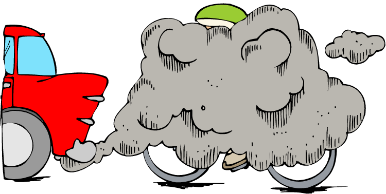 Cataloging And Connecting Trails - Car Pollution Cartoon Gif (750x378)