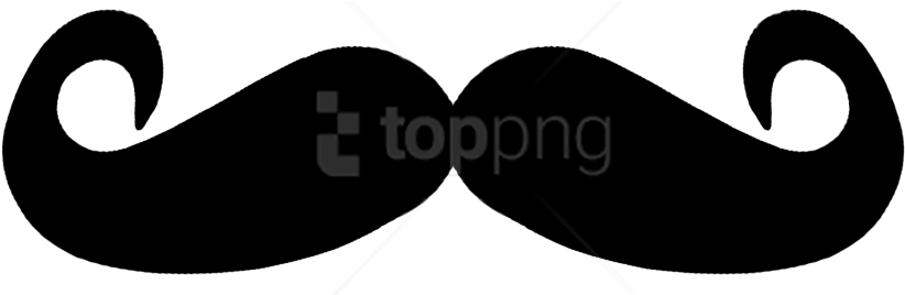 Free Png Download Beard And Moustache Clipart Png Photo - Mustache Clipart Transparent Background (850x267)