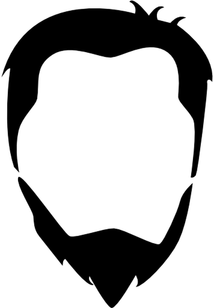 Logo Silhouette Hair - Logo Jenggot Png (1200x630)
