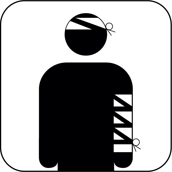 Wounded Symbol Clipart Stock Photography Symbol - Hospital Dressing Room Clipart (598x598)