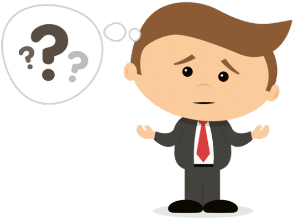 Expression Clipart Confused Person - Confused Man Animation Png (640x480)