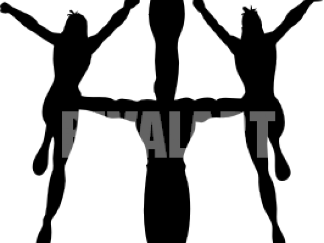 Cheerleader Clipart Stunt - Logo Of Cheerdance (640x480)