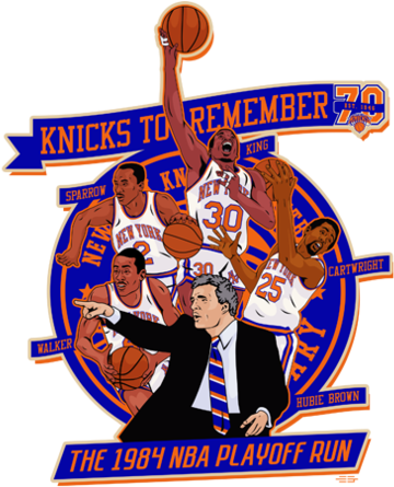 Knicks To Celebrate The 1984 Nba Playoff Run - 1984 Knicks Logo (756x450)