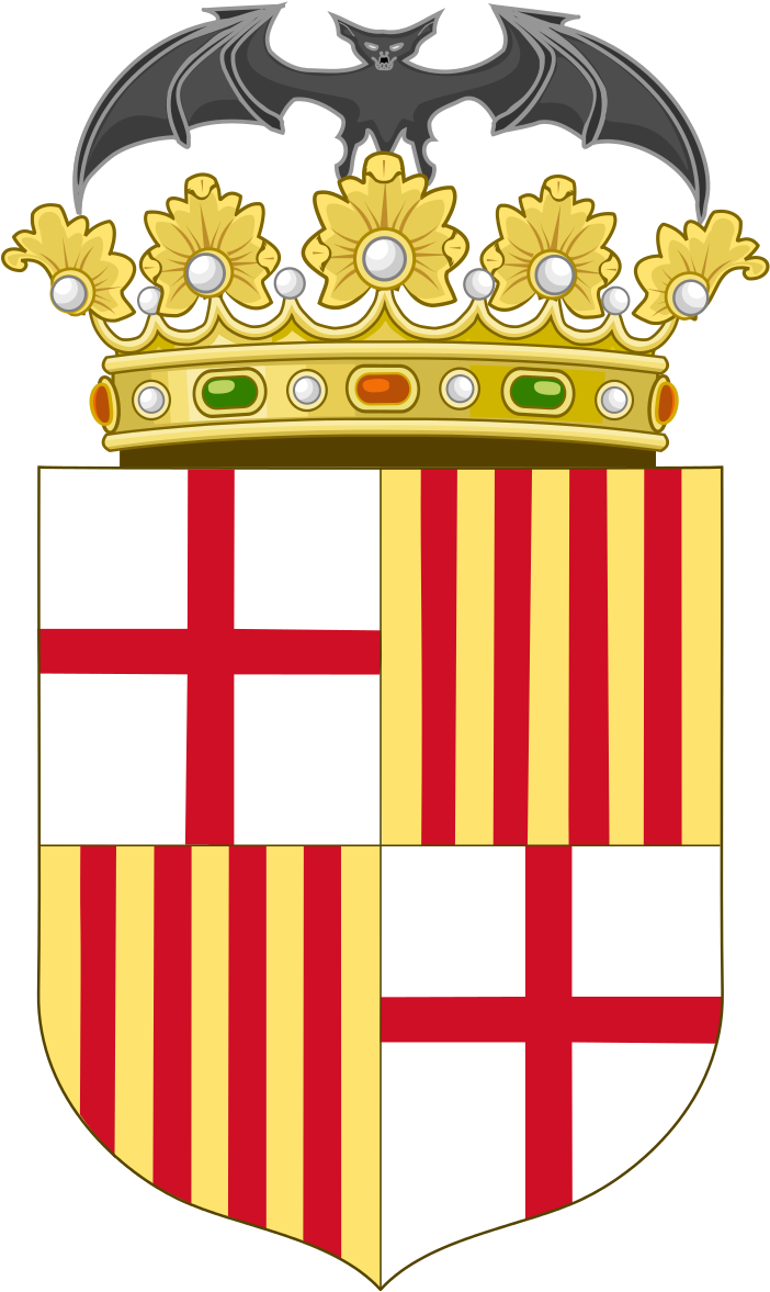 Coat Of Arms Of Barcelona - Flag Of The Valencian Community (738x1200)
