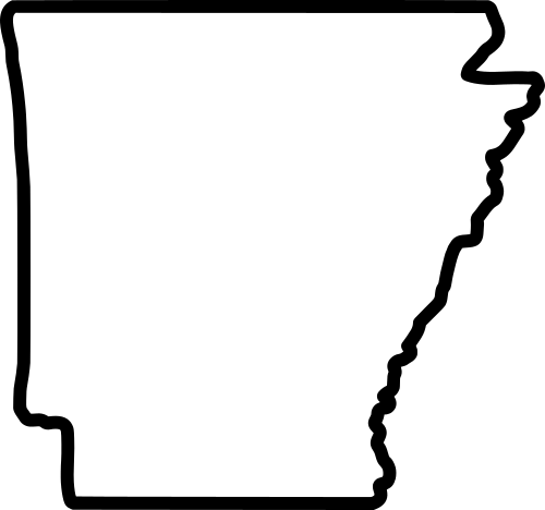 Flag Of Florida - Arkansas Outline (500x468)