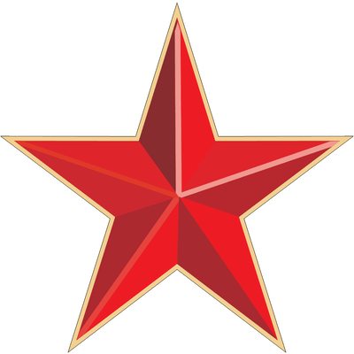 Red Gold Star Gold Stars, Red Gold, Clip Art, Star - Red Star Png (400x400)