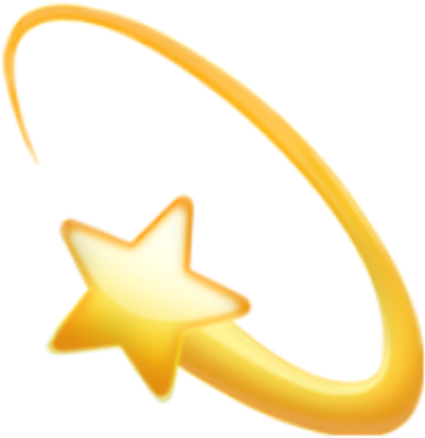 Star Clipart Emoji - Iphone Yellow Star Emoji (1024x1024)