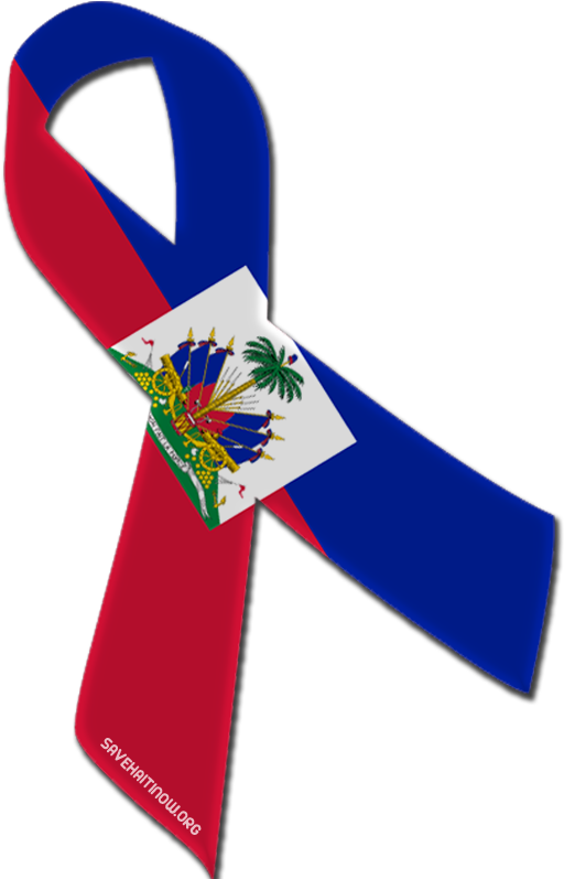 As A Part Of The “journey Of Hope” Memorial Service - Haitian Ribbon (800x800)