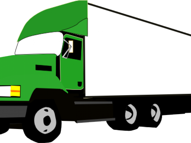 Vector Clipart Semi Truck - 18 Wheeler Truck Png (640x480)