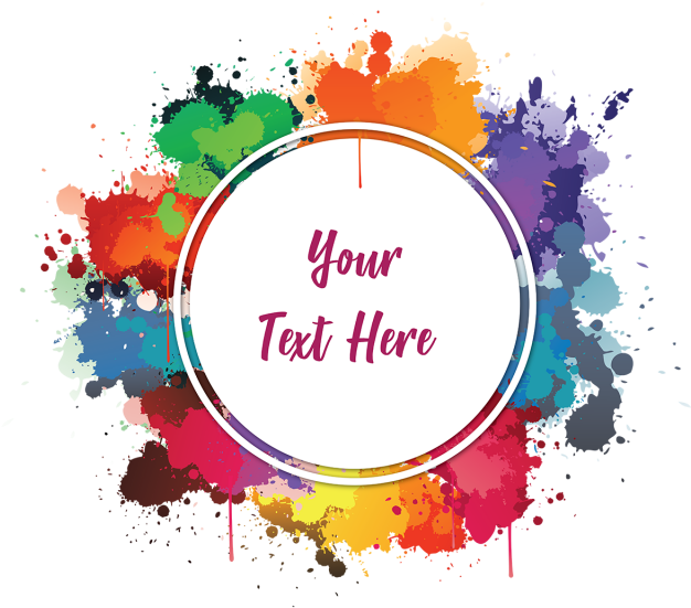 Colourful Watercolor Ink Splashes Clipart Royalty Free - Amit Bikram Cat Topper (626x551)