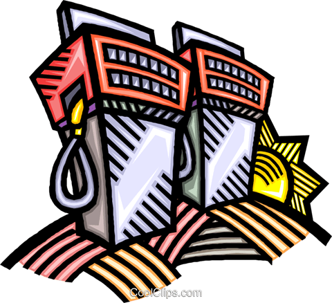 Gasoline Pumps Royalty Free Vector Clip Art Illustration - Gasoline Pumps Royalty Free Vector Clip Art Illustration (480x438)