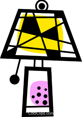 Living Room Lamp Royalty Free Vector Clip Art Illustration - Living Room Lamp Royalty Free Vector Clip Art Illustration (338x480)