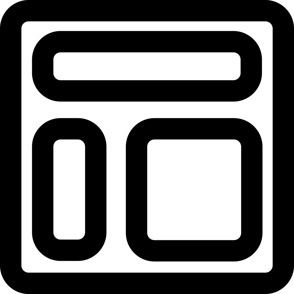 Design Elements Button Outline Comments - Icon (980x980)