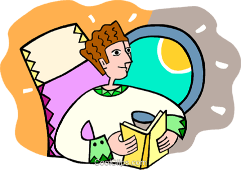Reading A Book While Flying In A Plane Royalty Free - Reading A Book While Flying In A Plane Royalty Free (480x340)