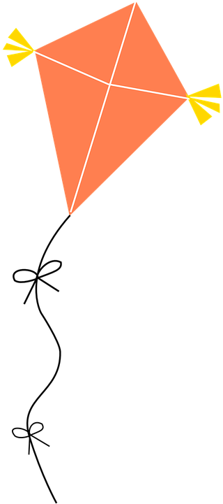 Flying Free Vector Graphic On Pixabay Outside - Kite Png (360x720)