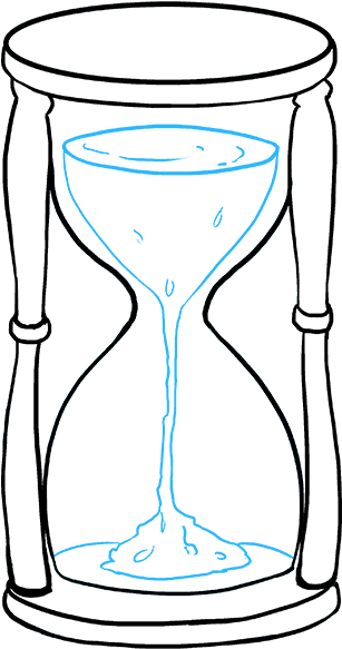 How To Draw Hourglass - Hourglass Drawing (680x678)