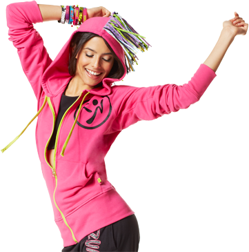 Women Dancing Clipart - Zumba Dance Girl Png (361x365)
