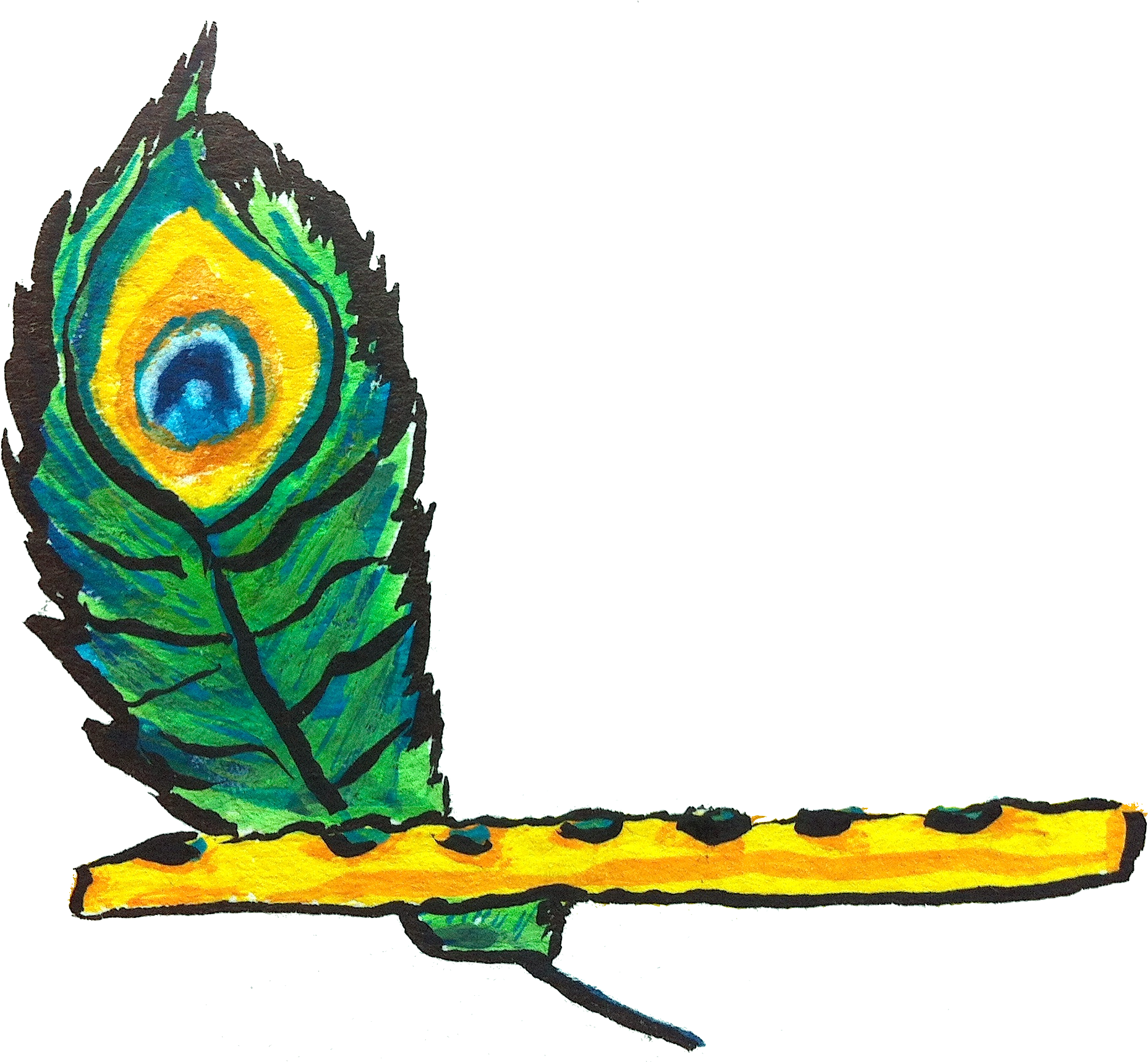 Fluted Clipart Murali - Mayilpeeli (2044x1741)