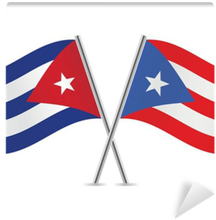 Cuban And Puerto Rican Flags - Italian Immigration To Switzerland (400x400)