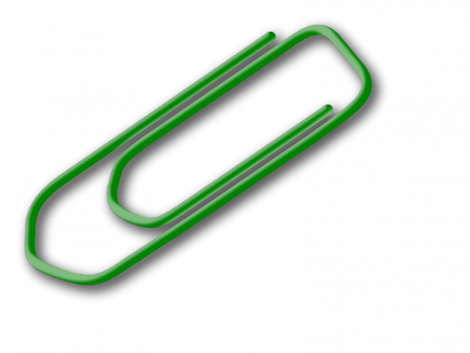 Paper Clip Png Free - Paper Clip Clipart (665x500)