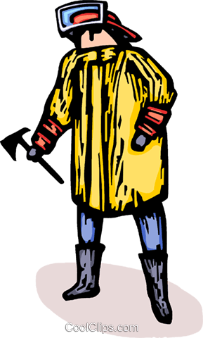 Feuerwehrmann Vektor Clipart Bild - Feuerwehrmann Vektor Clipart Bild (289x480)