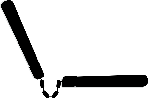 Nunchucks Vector Clipart Royalty Free Gograph - Nunchucks Clipart (600x400)