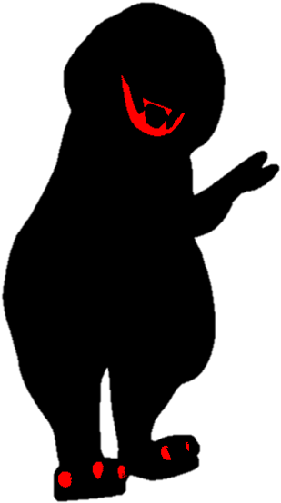 New Barney Creepy Modes - Barney Dinossauro (356x588)