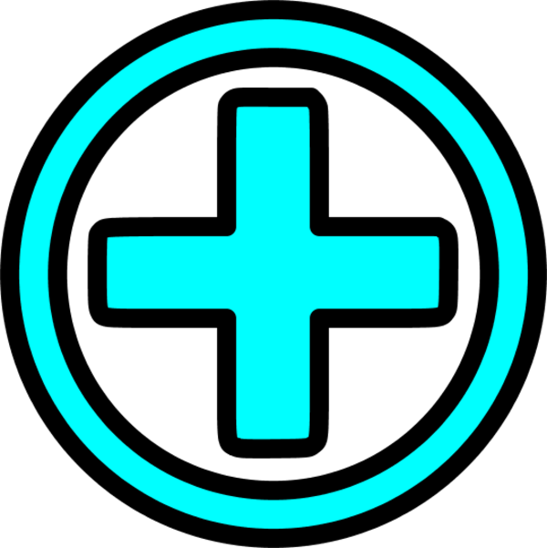 First Aid Icon - Cross (600x601)