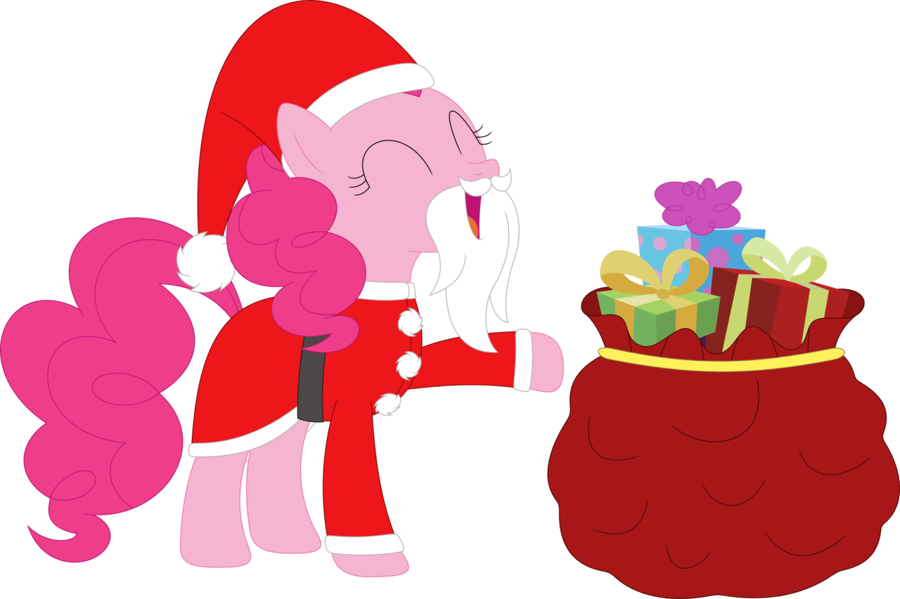 Porygon2z, Christmas, Earth Pony, Hat, Holiday, Pinkie - Cartoon (1280x853)