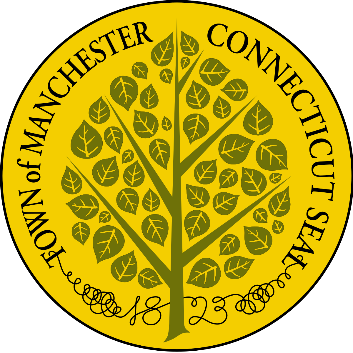 Seal Of Manchester, Connecticut - Manchester (1200x1200)