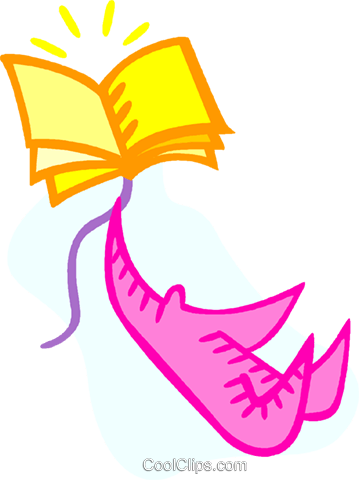 Kite Made Out Of A Book Royalty Free Vector Clip Art - Kite Made Out Of A Book Royalty Free Vector Clip Art (359x480)