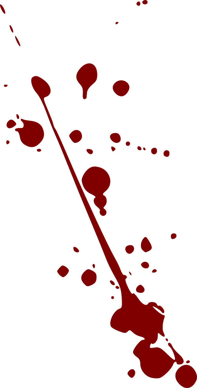 Blood Splatter Clipart (650x1280)