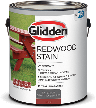 Transparent Redwood Stain Transparent Background - Glidden Products (412x500)