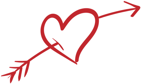 Arrow Vector Valentines - Silhueta Coração Com Flecha Png (512x512)