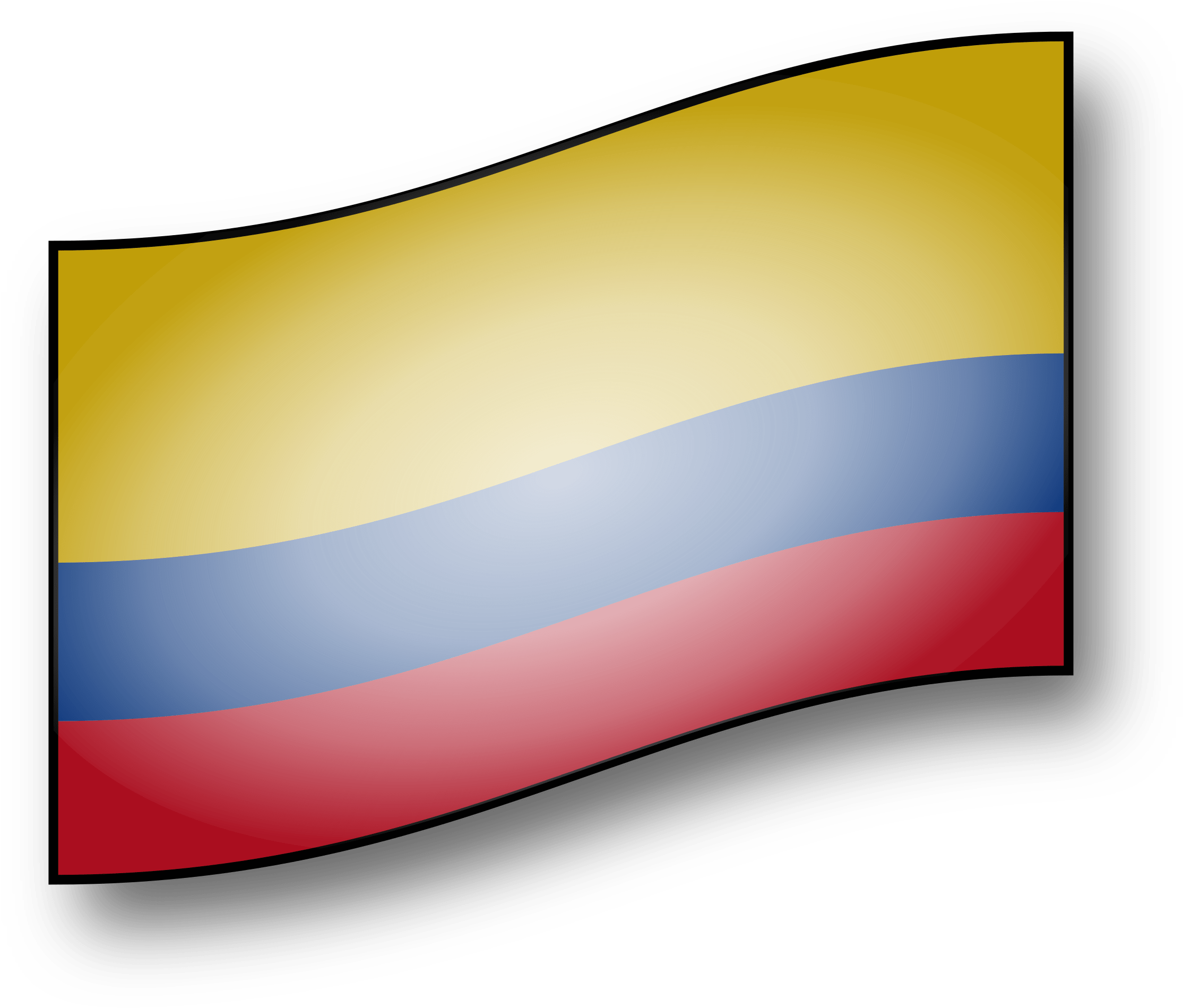 Clipart - Columbia Flag - Flag (2400x2076)