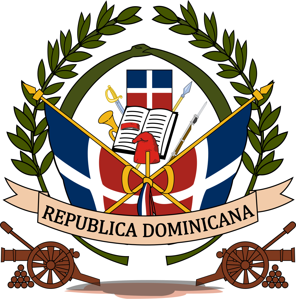 Primer Escudo Dominicano - Primer Escudo De La Republica Dominicana (1200x1212)
