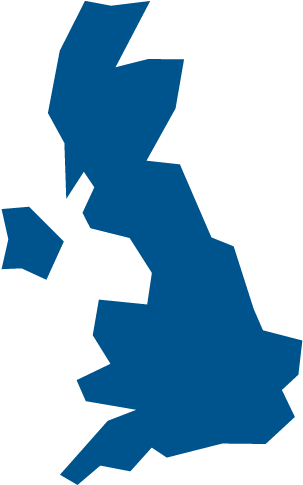 Meet Our People - Orange Map Of United Kingdom (500x500)