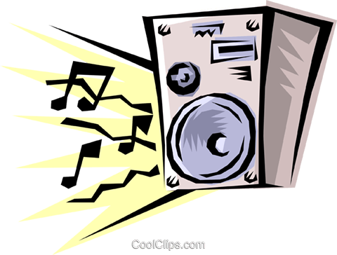 Music Library - Lautsprecher Clipart (480x364)