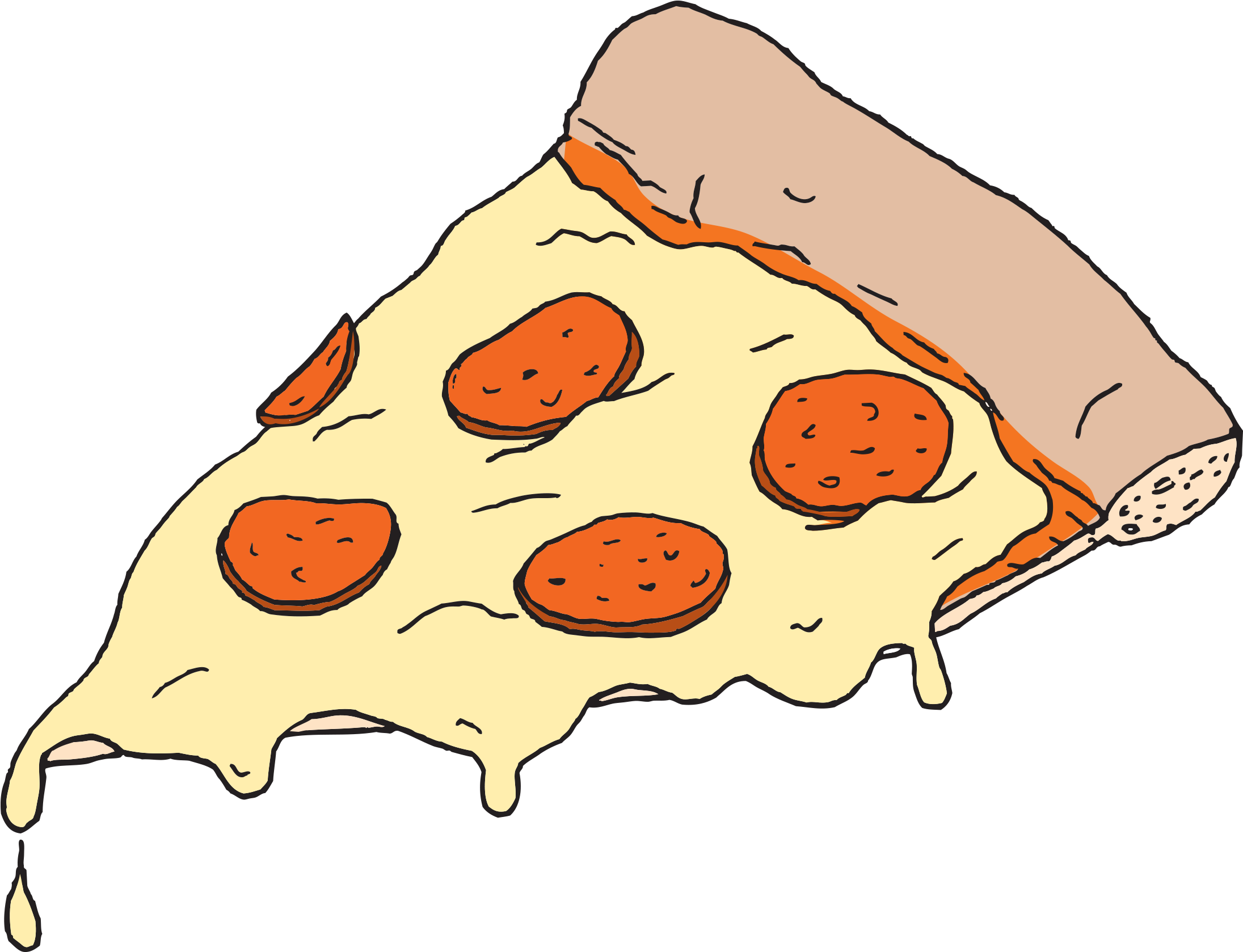 3000 X 3000 1 - Melting Pizza Slice (3000x3000)