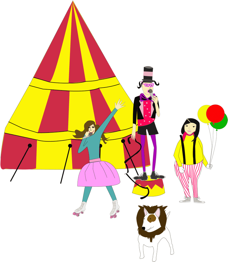 Gladys And The Eurovision Song Contest - Illustration (800x905)