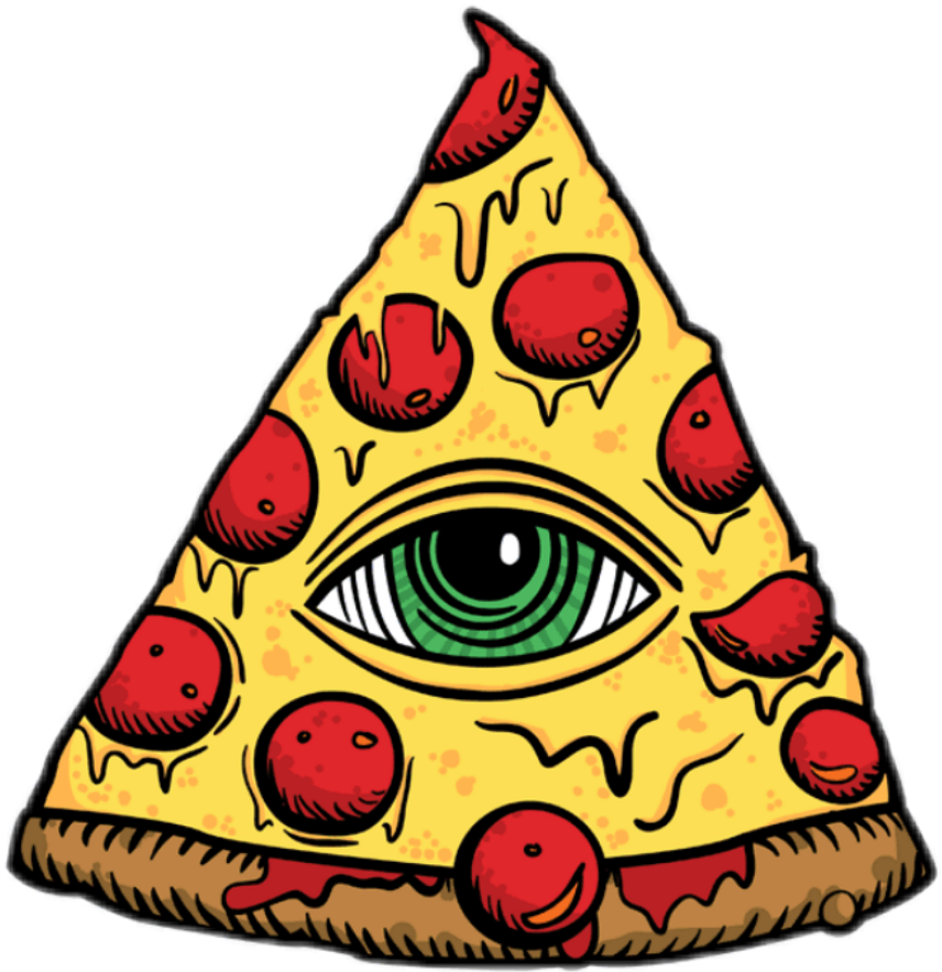 Pizza Sticker - Illuminati Png (1024x1024)