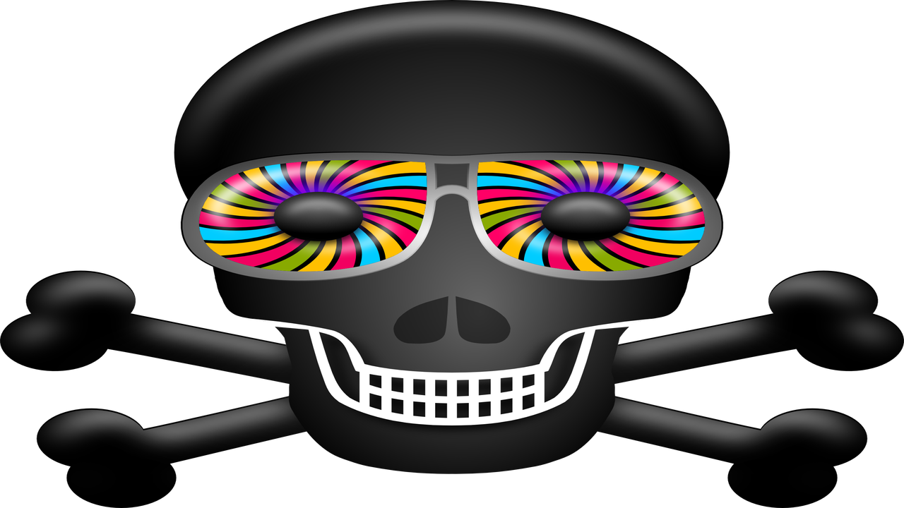 What Other Items Do Customers Buy After Viewing This - Psychedelic Skull Png (1280x720)