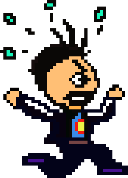 Angry Joe Jumping - Cartoon (560x670)