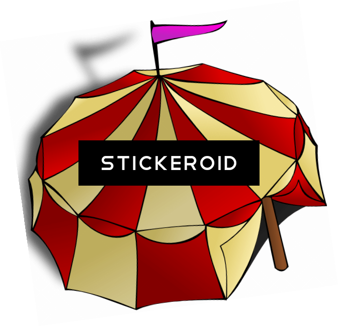 Circus Tent View From Top - Circus Tent Clip Art (672x648)