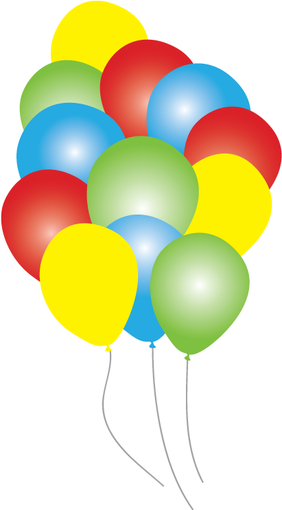 Circus Time Balloons Party Pack 16 Just For Kids - Carnival Tent Balloons Clipart (595x842)