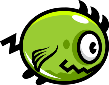 Flappy Bird Flippy Monster Game Farm Pop - Flappy Bird Game Png (437x340)