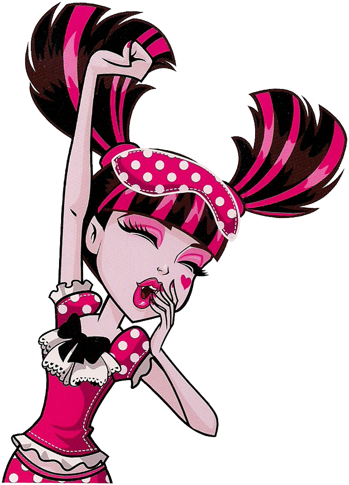 Dead Clipart Tired - Monster High Draculaura Dead Tired (680x943)