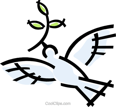 Peace Dove Royalty Free Vector Clip Art Illustration - Peace Dove Royalty Free Vector Clip Art Illustration (480x445)