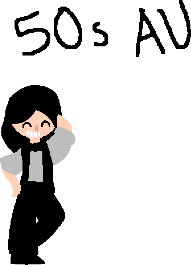 Draw Yourself How You Would Look Like In The 50s - Cartoon (1000x1000)